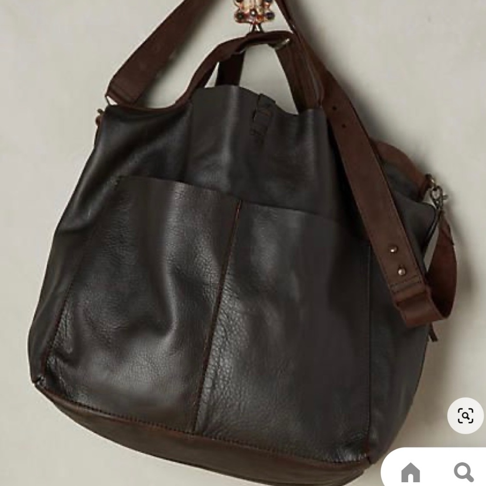 Jo Italian leather crossbody tote